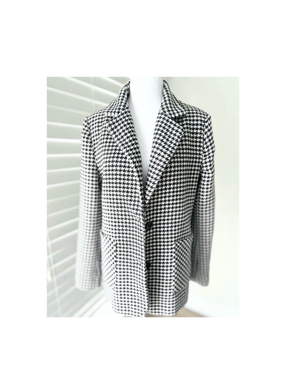 Commense Houndstooth Blazer Jacket